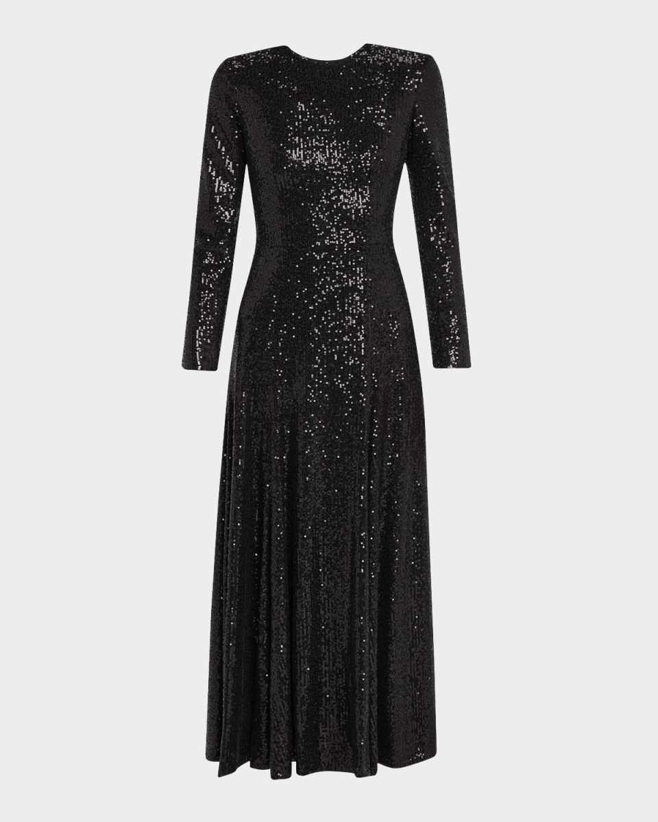 Maya A-Line Sequin Midi Dress